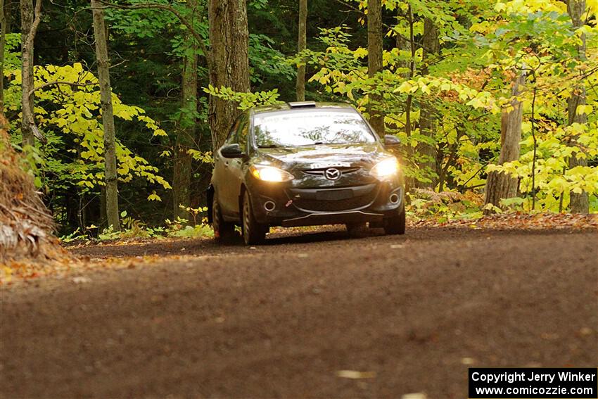 Tommy Cadwalader / Stefan Trajkov Mazda 2 on SS16, Mount Marquette.