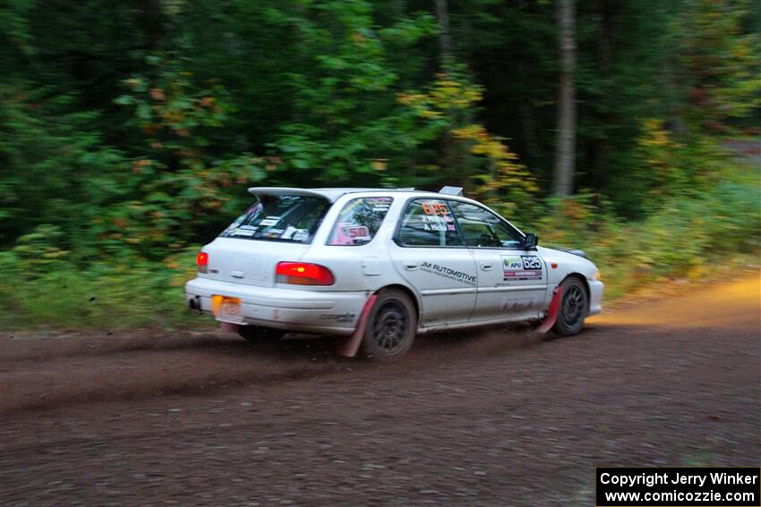 Aidan Hicks / John Hicks Subaru Impreza Wagon on SS6, Bob Lake II.