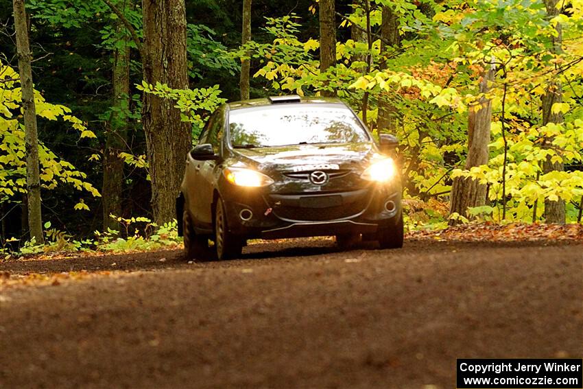 Tommy Cadwalader / Stefan Trajkov Mazda 2 on SS16, Mount Marquette.