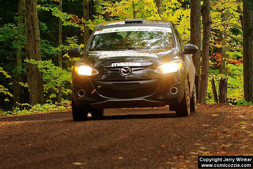 Tommy Cadwalader / Stefan Trajkov Mazda 2 on SS16, Mount Marquette.