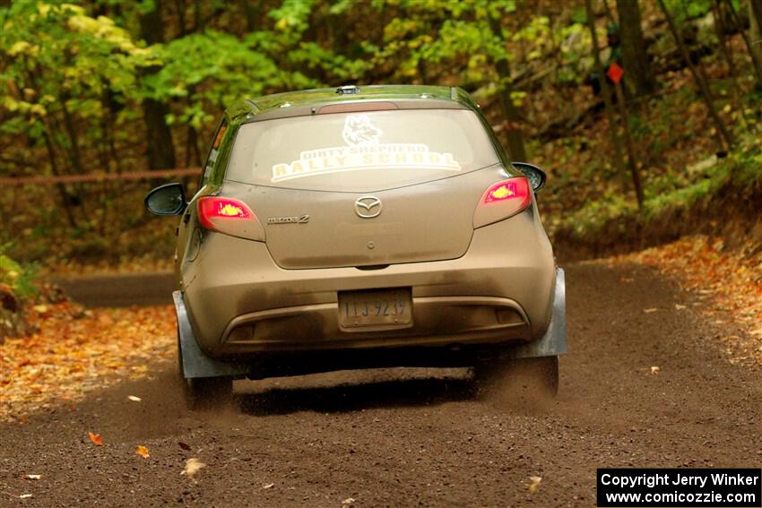 Tommy Cadwalader / Stefan Trajkov Mazda 2 on SS16, Mount Marquette.