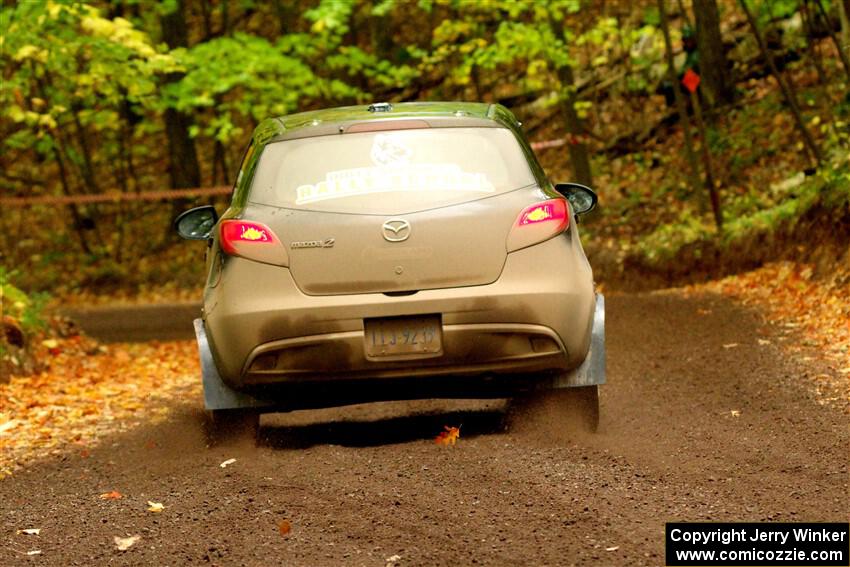 Tommy Cadwalader / Stefan Trajkov Mazda 2 on SS16, Mount Marquette.