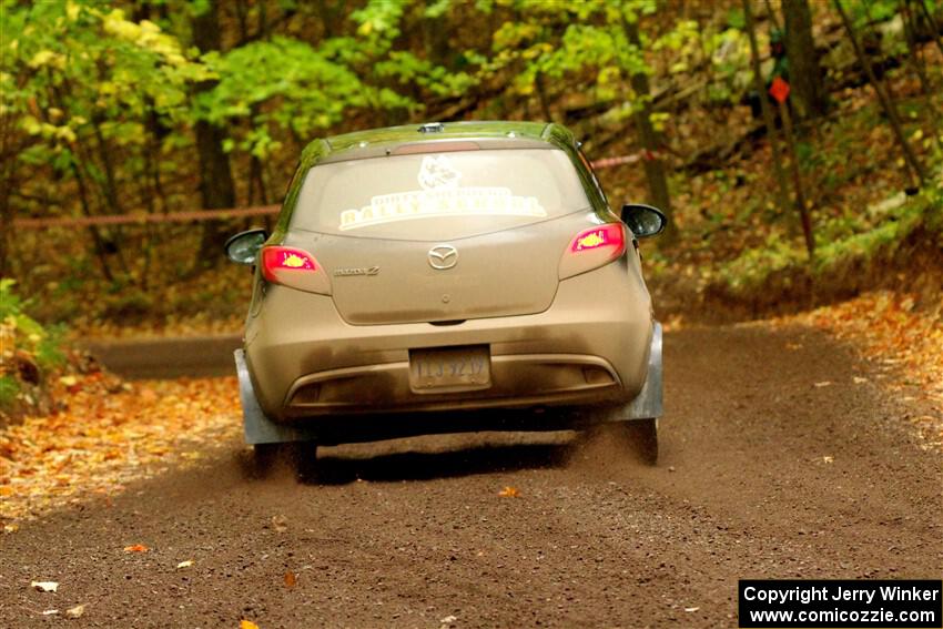 Tommy Cadwalader / Stefan Trajkov Mazda 2 on SS16, Mount Marquette.