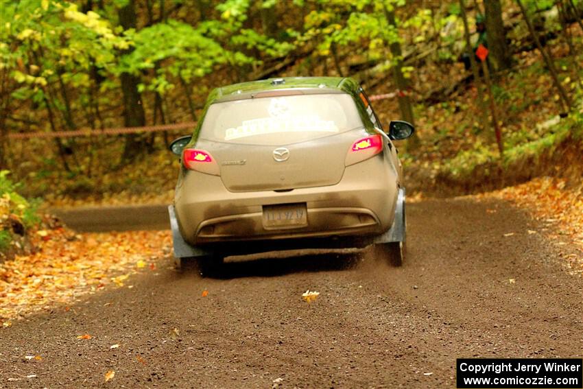 Tommy Cadwalader / Stefan Trajkov Mazda 2 on SS16, Mount Marquette.