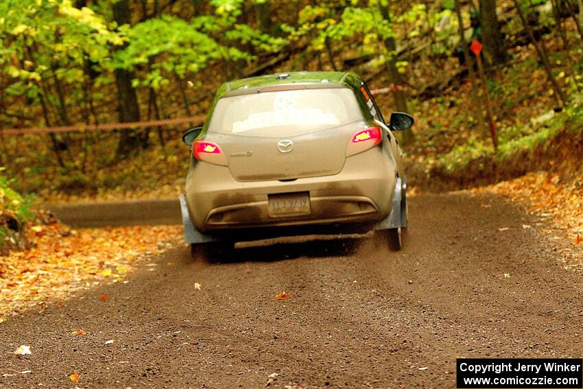 Tommy Cadwalader / Stefan Trajkov Mazda 2 on SS16, Mount Marquette.