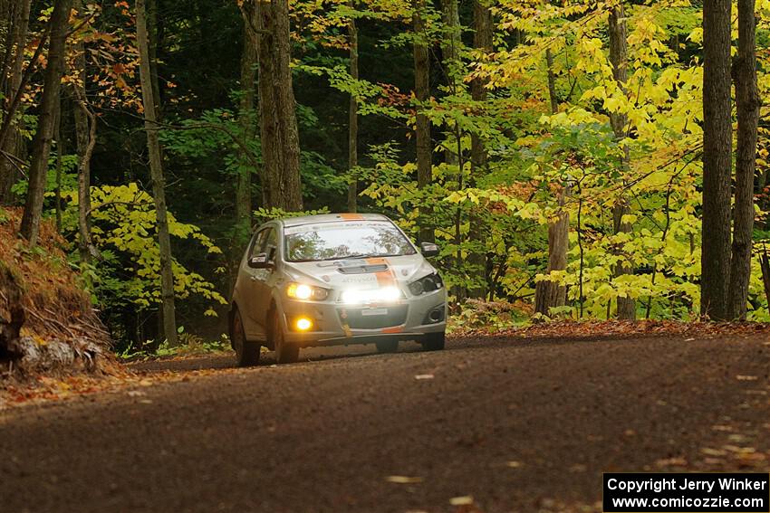 Matt Hoffman / Matt Pionk Chevy Sonic RS on SS16, Mount Marquette.