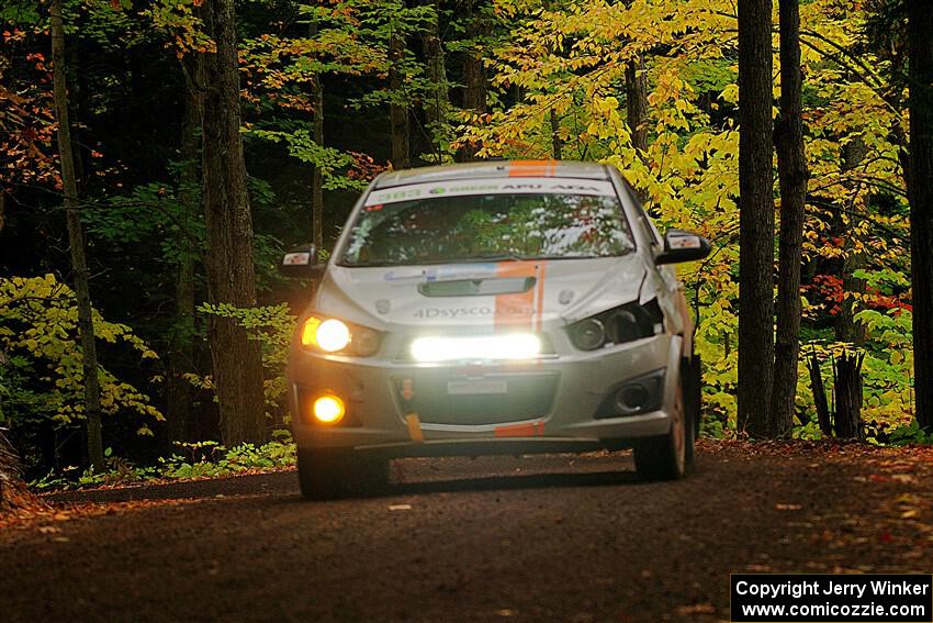 Matt Hoffman / Matt Pionk Chevy Sonic RS on SS16, Mount Marquette.