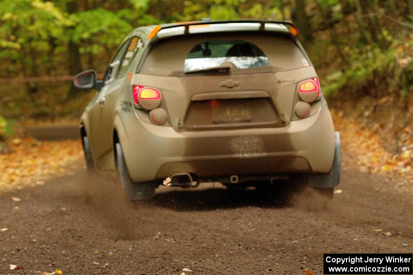 Matt Hoffman / Matt Pionk Chevy Sonic RS on SS16, Mount Marquette.