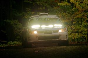 Brad Hayosh / Keegan Helwig Subaru WRX STi on SS16, Mount Marquette.