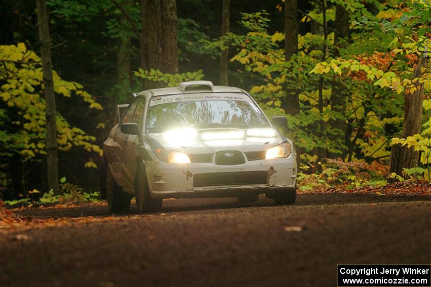 Brad Hayosh / Keegan Helwig Subaru WRX STi on SS16, Mount Marquette.