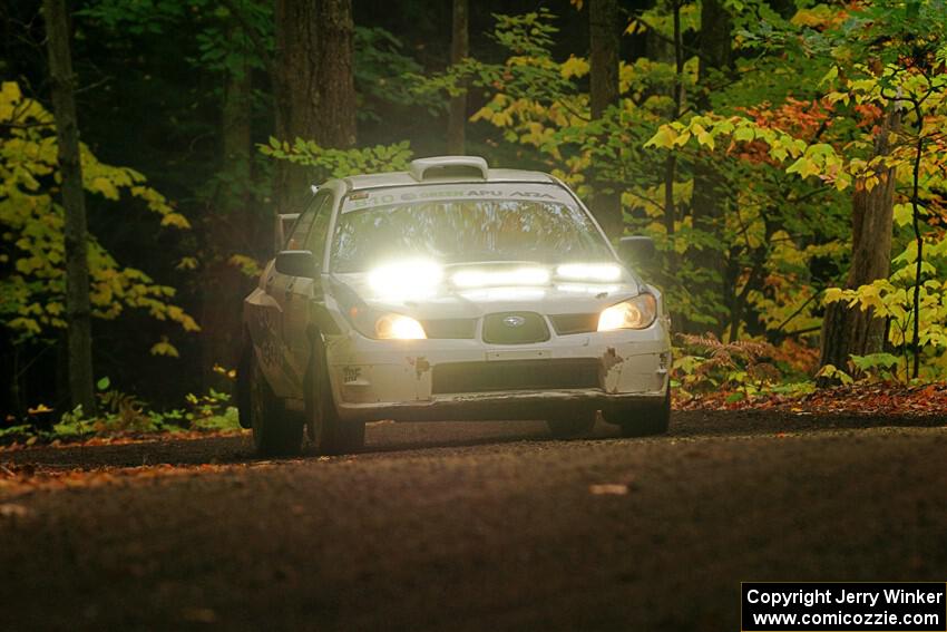 Brad Hayosh / Keegan Helwig Subaru WRX STi on SS16, Mount Marquette.