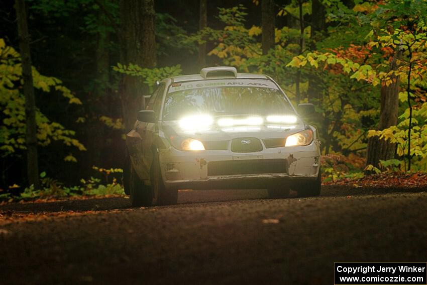 Brad Hayosh / Keegan Helwig Subaru WRX STi on SS16, Mount Marquette.