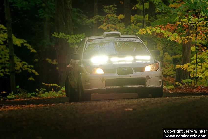 Brad Hayosh / Keegan Helwig Subaru WRX STi on SS16, Mount Marquette.