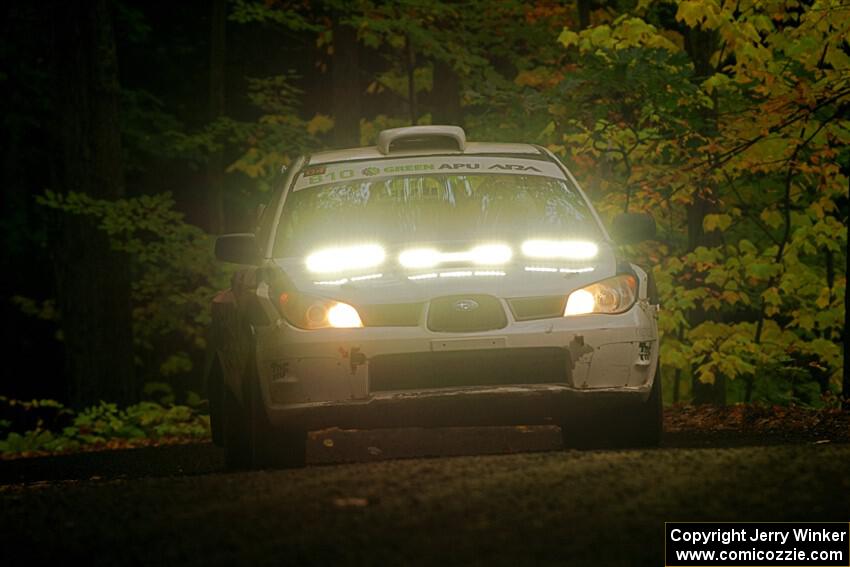 Brad Hayosh / Keegan Helwig Subaru WRX STi on SS16, Mount Marquette.