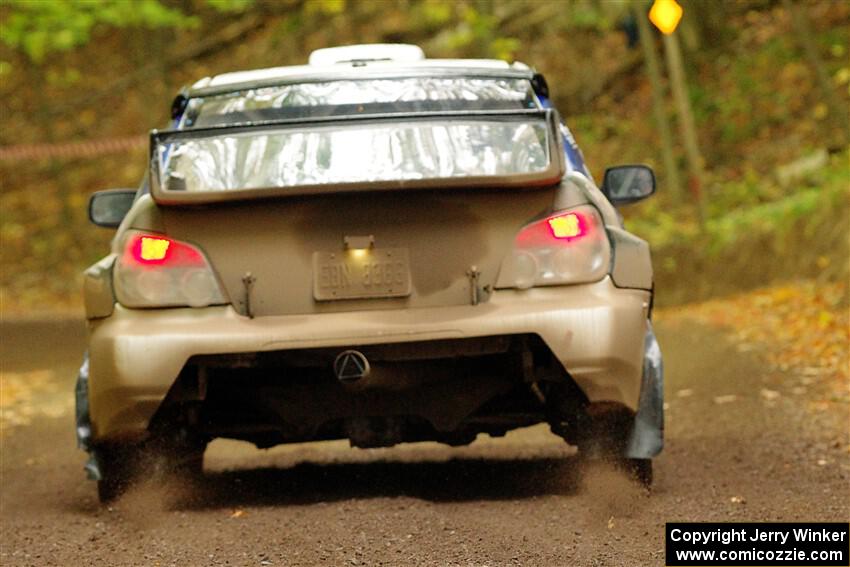 Brad Hayosh / Keegan Helwig Subaru WRX STi on SS16, Mount Marquette.