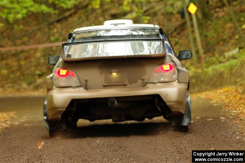 Brad Hayosh / Keegan Helwig Subaru WRX STi on SS16, Mount Marquette.