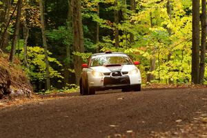 Jason Cook / Maggie Tu Subaru WRX on SS16, Mount Marquette.