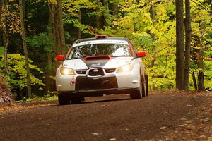 Jason Cook / Maggie Tu Subaru WRX on SS16, Mount Marquette.