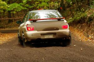 Jason Cook / Maggie Tu Subaru WRX on SS16, Mount Marquette.