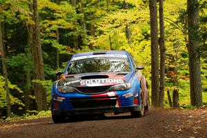 Arek Bialobrzeski / Aris Mantopoulos Subaru WRX STi on SS16, Mount Marquette.