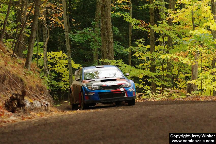 Arek Bialobrzeski / Aris Mantopoulos Subaru WRX STi on SS16, Mount Marquette.