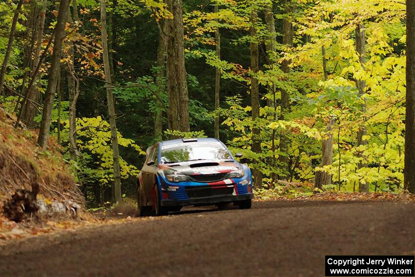 Arek Bialobrzeski / Aris Mantopoulos Subaru WRX STi on SS16, Mount Marquette.