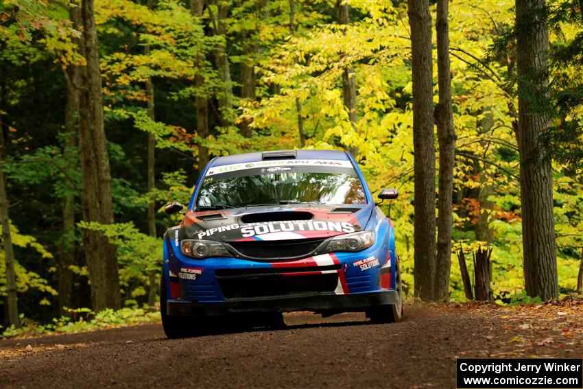 Arek Bialobrzeski / Aris Mantopoulos Subaru WRX STi on SS16, Mount Marquette.