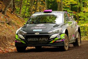 Patrick Gruszka / Florian Barral Hyundai i20 R5 on SS16, Mount Marquette.