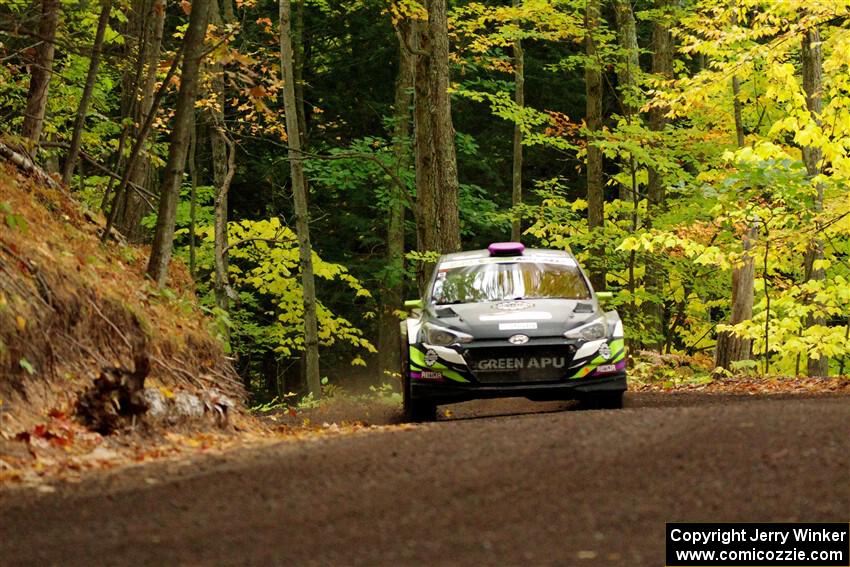 Patrick Gruszka / Florian Barral Hyundai i20 R5 on SS16, Mount Marquette.