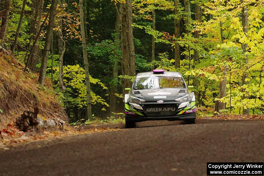 Patrick Gruszka / Florian Barral Hyundai i20 R5 on SS16, Mount Marquette.