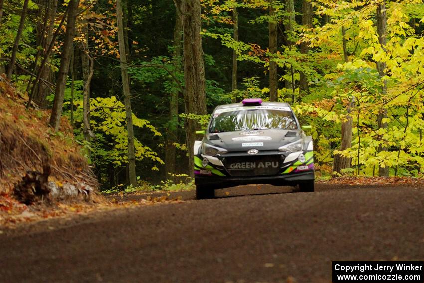 Patrick Gruszka / Florian Barral Hyundai i20 R5 on SS16, Mount Marquette.