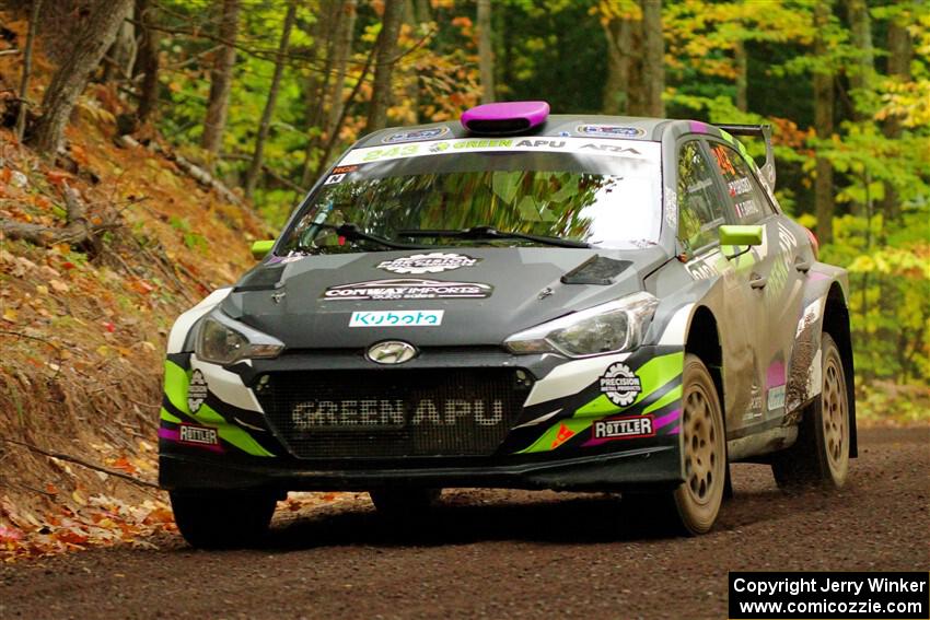 Patrick Gruszka / Florian Barral Hyundai i20 R5 on SS16, Mount Marquette.