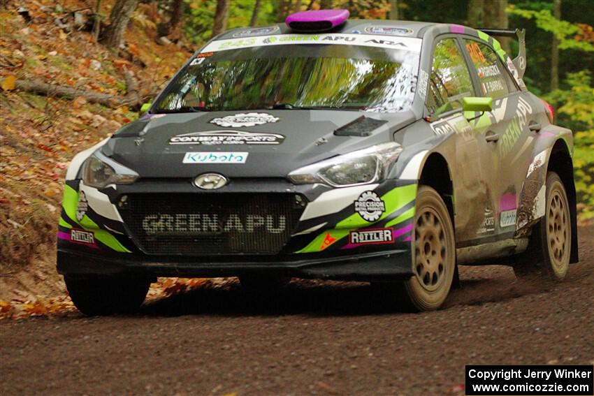 Patrick Gruszka / Florian Barral Hyundai i20 R5 on SS16, Mount Marquette.