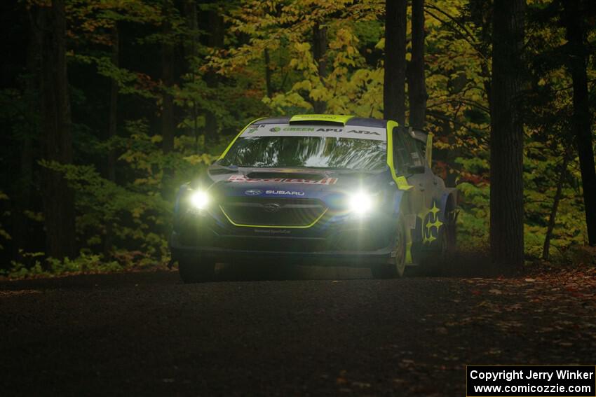 Brandon Semenuk / Keaton Williams Subaru WRX ARA24 on SS16, Mount Marquette.