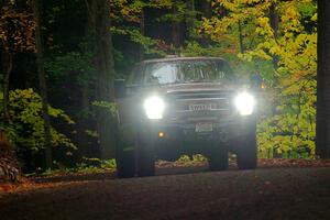 A Ford F-150 pickup sweeps SS16, Mount Marquette.