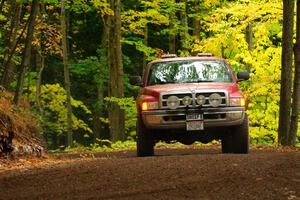 A Dodge Ram 1500 pickup sweeps SS16, Mount Marquette.