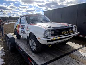 Erich Hopf / Calvin Gehlhausen Dodge Colt before the event.