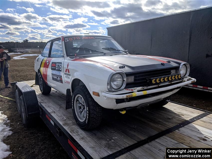 Erich Hopf / Calvin Gehlhausen Dodge Colt before the event.