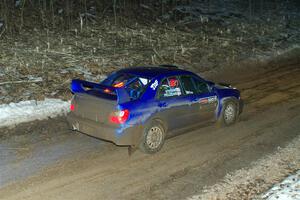 Jimmy Pelizzari / Kate Stevens Subaru WRX on SS2, Soden-Blue Lake I.