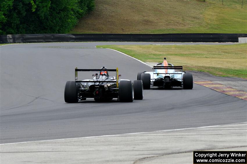 Robert Wright's Ligier JS F3 and Peter Ruggiero's Swift 016.a