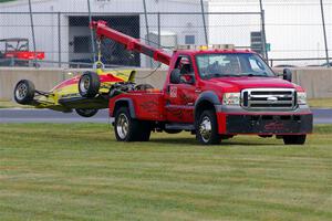 Dave Weitzenhof's Citation 95SFZ comes in on the wrecker.