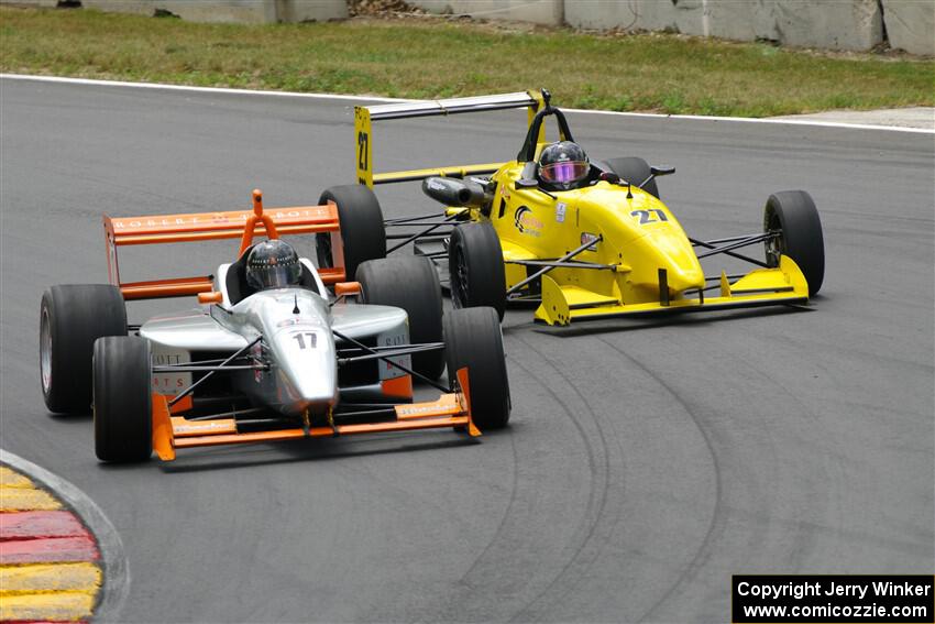 Bob Corliss' Swift 014.a and Hartley MacDonald's Van Diemen RF06