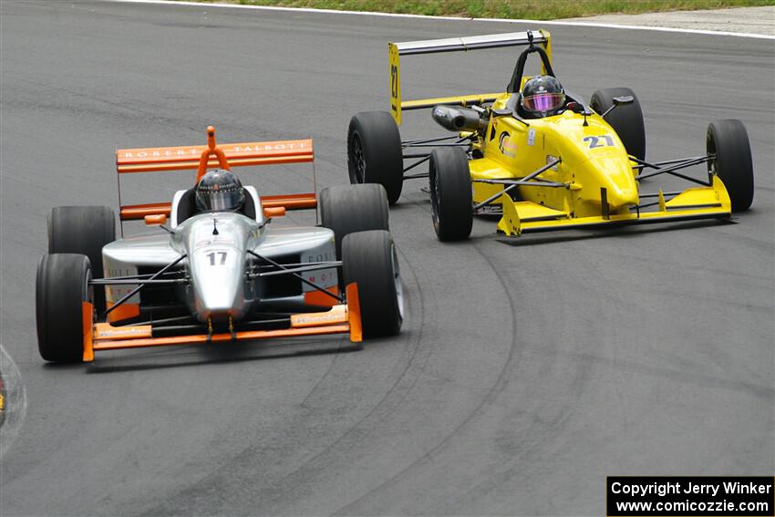 Bob Corliss' Swift 014.a and Hartley MacDonald's Van Diemen RF06