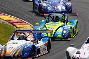 Robert Soroka's Radical SR3 RSX 1500, Austin Riley's Radical SR3 RSX 1500 and Reid Stewart's Radical SR3 XX 1500