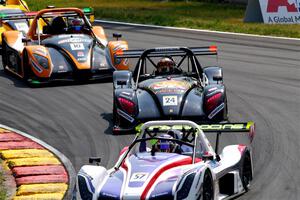 Wayne Williams' Radical SR10, Gregg Gorski's Radical SR3 RSX 1500 and Gavin Sanders' Radical SR3 RSX 1340