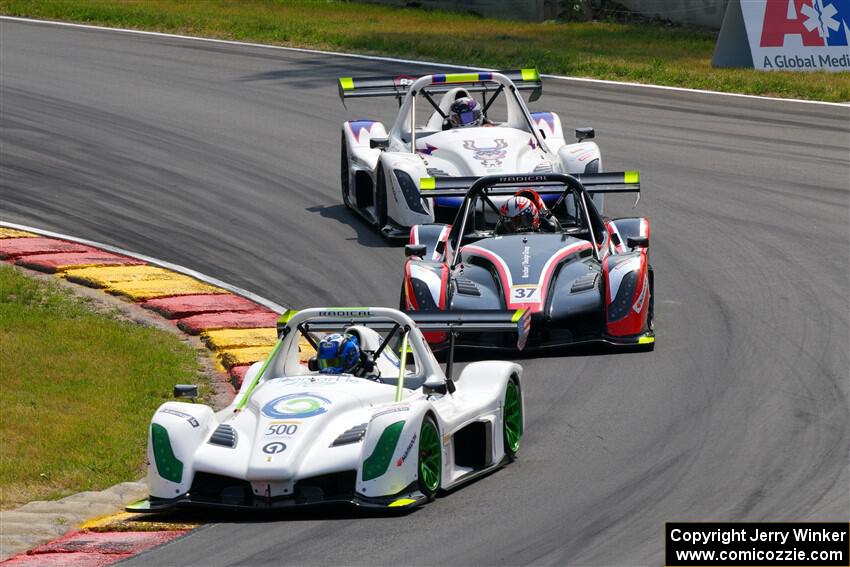 Indy Al Miller's, Jon Field's and Steve Jenks' Radical SR10s