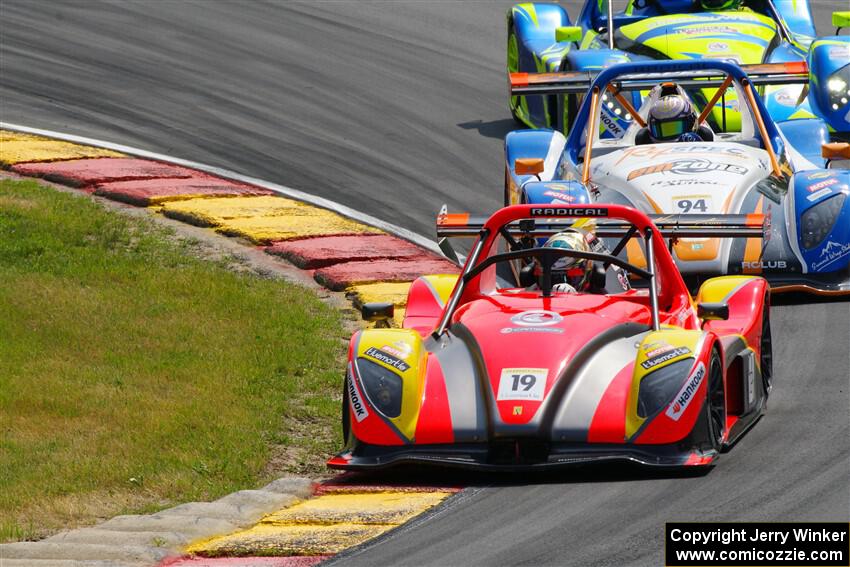 Nick Persing's Radical SR3 XXR 1500, Robert Soroka's Radical SR3 RSX 1500 and Austin Riley's Radical SR3 RSX 1500