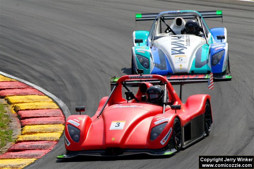 Seth Bacon's Radical SR3 RSX 1340 and Ken Savage's Radical SR3 RSX 1340