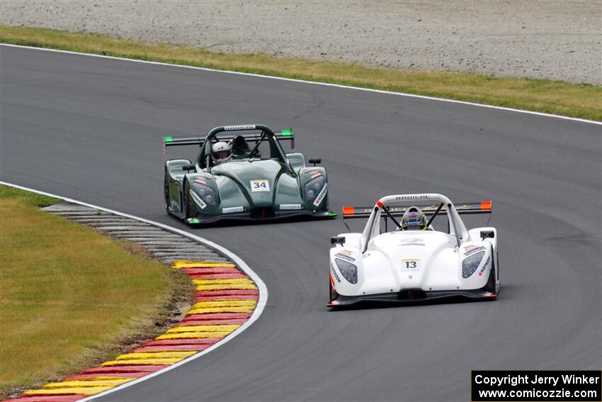 Arul Venkatesh's Radical SR3 XX 1500 and Ben Blander's Radical SR3 RSX 1340