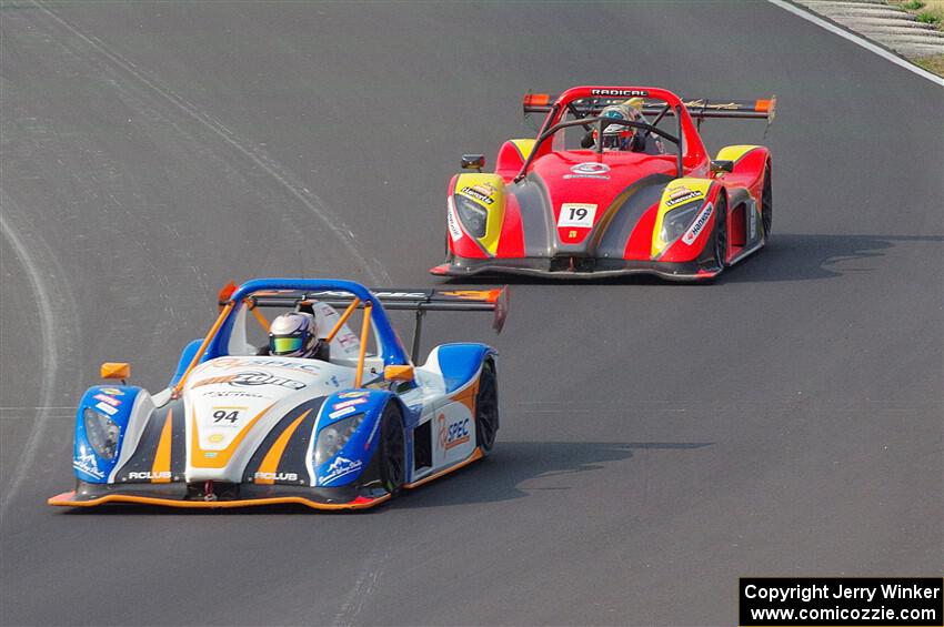 Robert Soroka's Radical SR3 RSX 1500 and Nick Persing's Radical SR3 XXR 1500